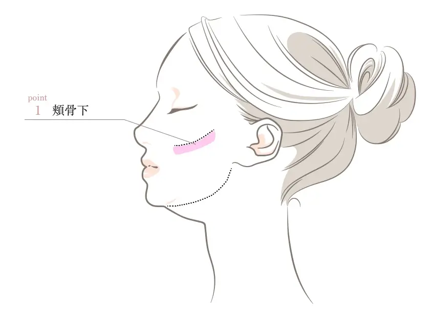 POINT1.頬骨下