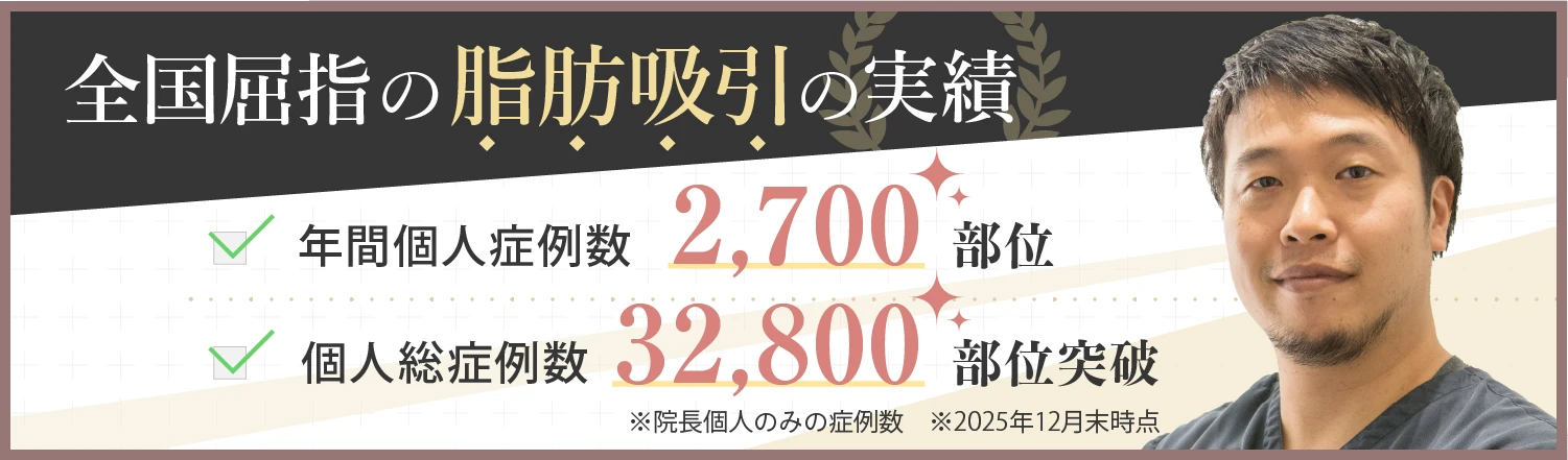 雅の脂肪吸引は...吸引量の多さに自信あり　安さを追求・適正利潤のみ麻酔科医常駐で医療事故0　脂肪吸引年間1,700部位医療従事者にも選ばれる技術　総症例15,000部位突破