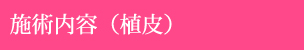 施術内容（植皮）